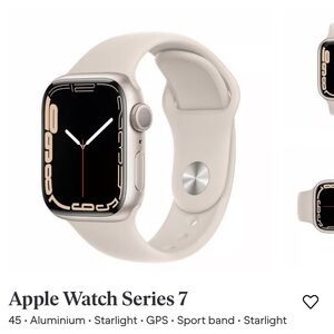 Apple Watch Series 7 - Starlight Aluminum with Sport Band